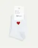 Cotton Crew Socks with Heart sold by Reitmans