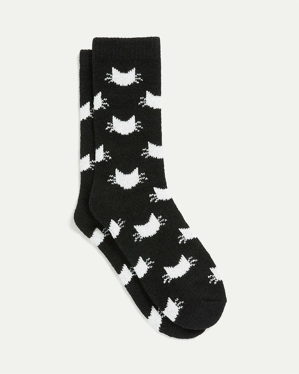 Super-Soft Winter Socks with Cats sold by Reitmans