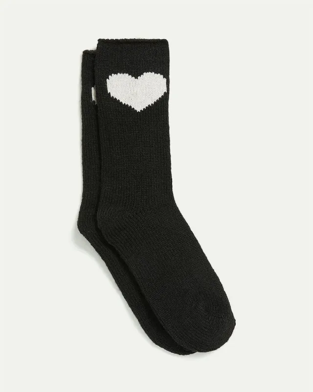 Winter Socks with Hearts sold by Reitmans