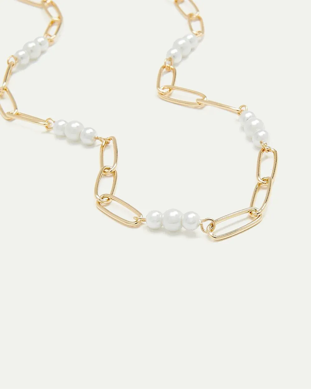 Paperclip Chain with Pearls sold by Reitmans product image thumbnail 3