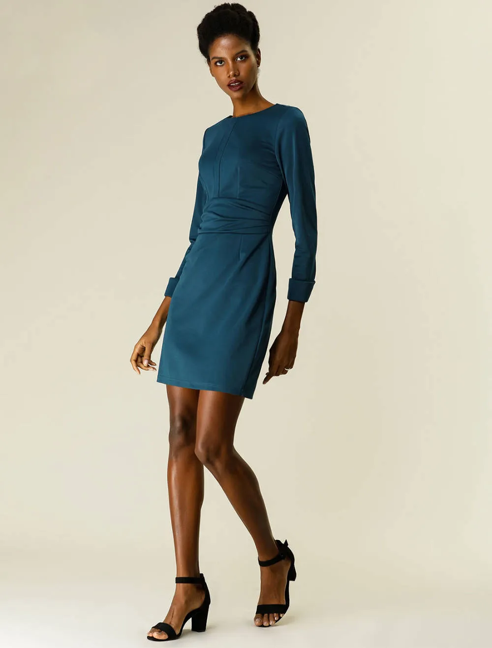 Allegra K- Boat Neck Cinched Waist Sheath Dress sold by Reitmans product image thumbnail 4