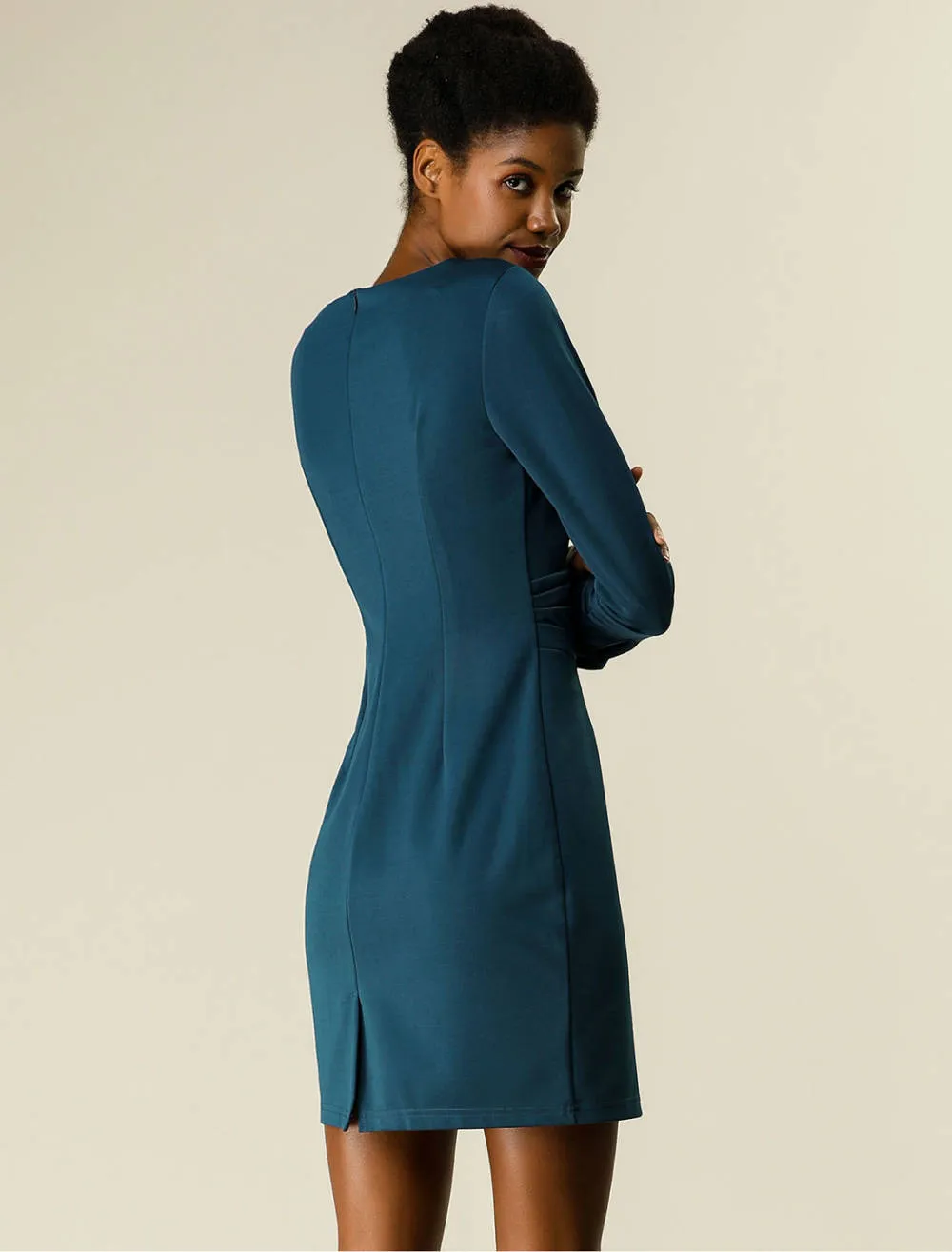 Allegra K- Boat Neck Cinched Waist Sheath Dress sold by Reitmans product image thumbnail 5