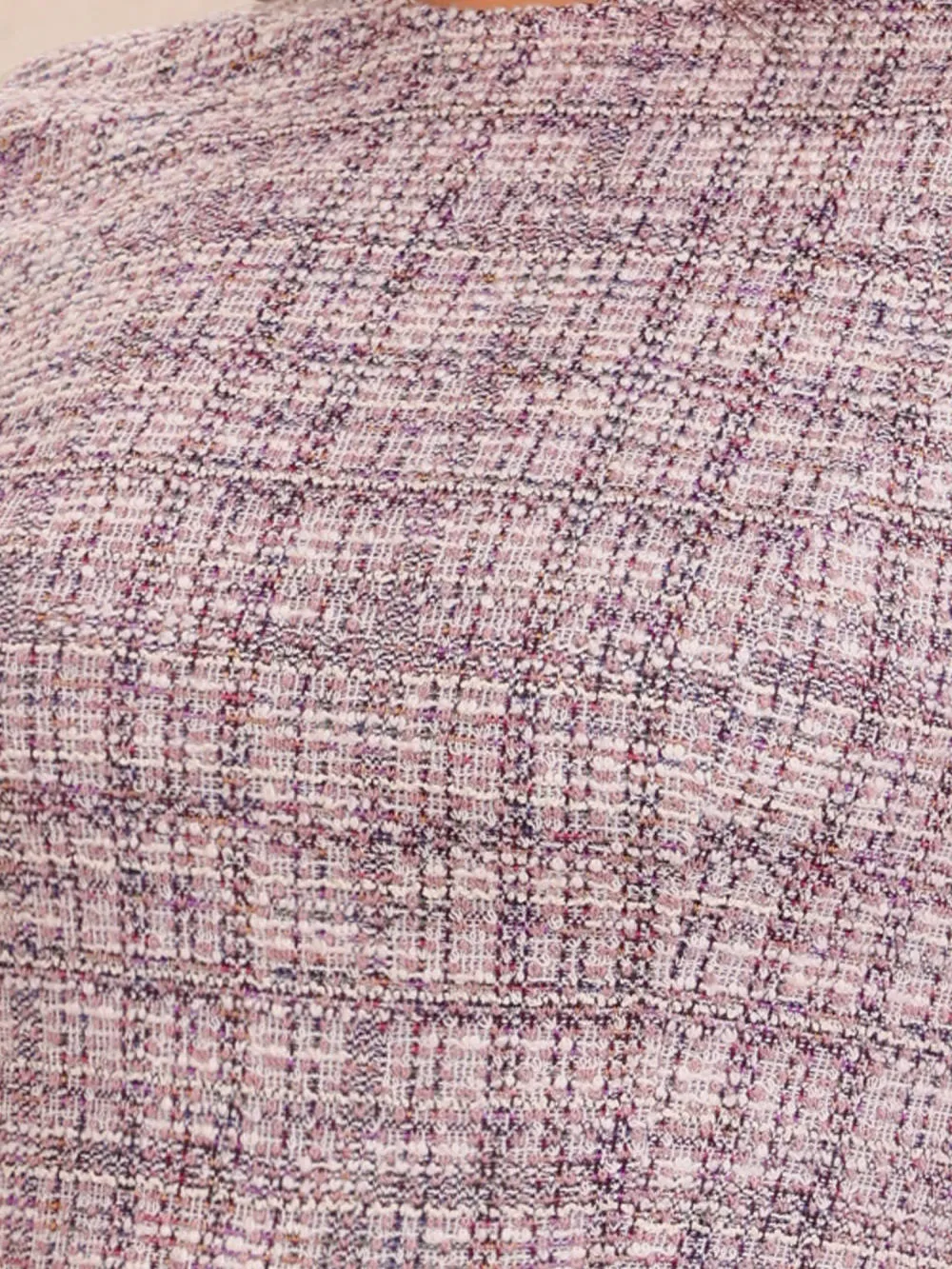 Allegra K - Crewneck Tweed Plaid Bodycon Dress sold by Reitmans product image thumbnail 5