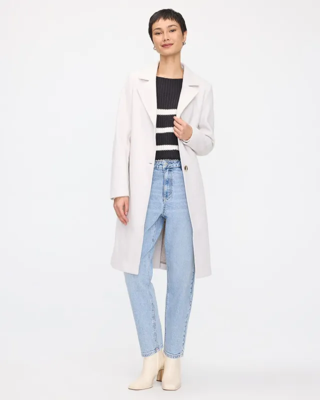 Long Coat with Two-Button Closure sold by Reitmans