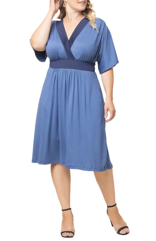 Kiyonna Paige Color Block A-Line Dress (Plus Size) sold by Reitmans