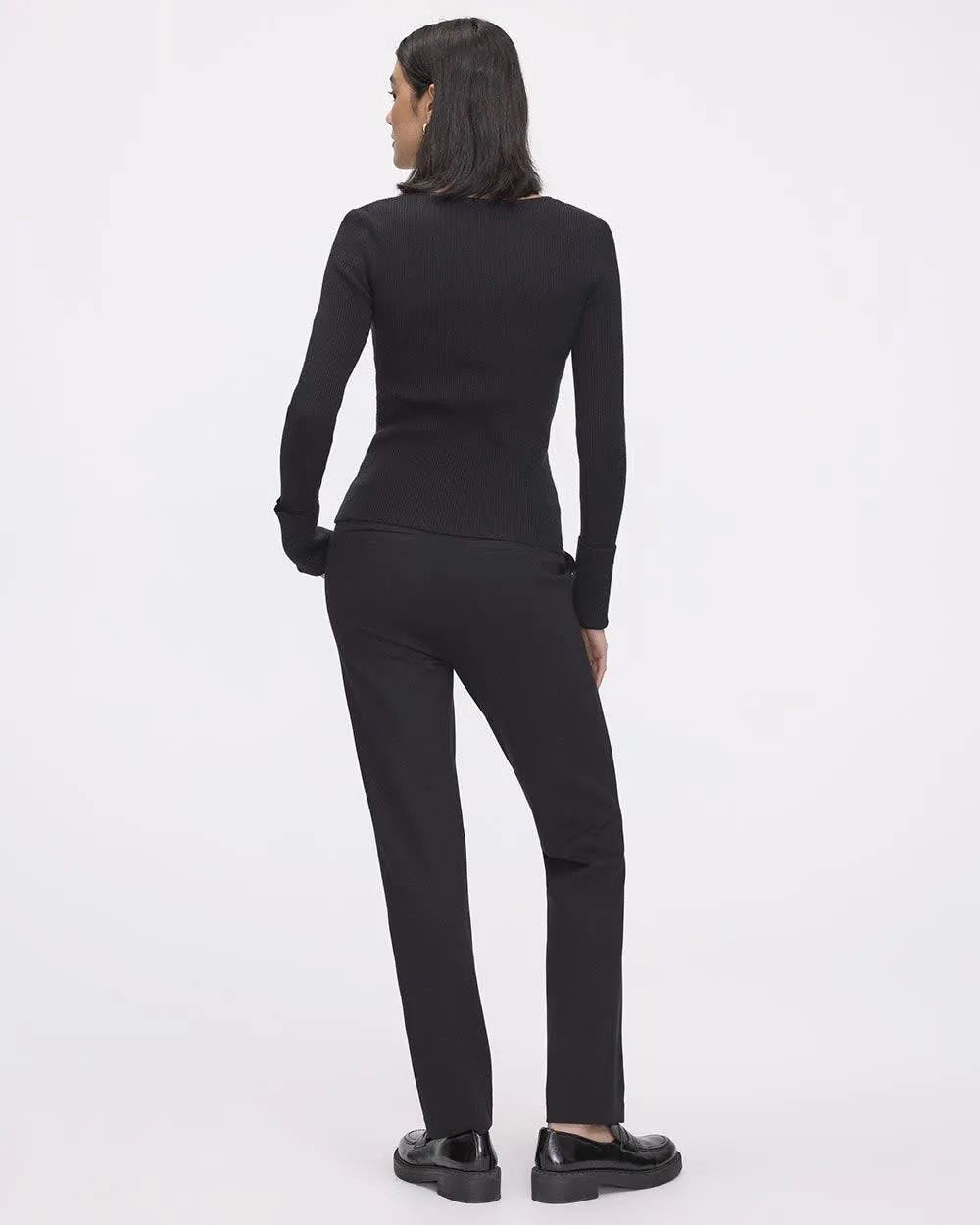 Long-Sleeve Boat-Neck Bodycon Pullover sold by Reitmans product image thumbnail 2