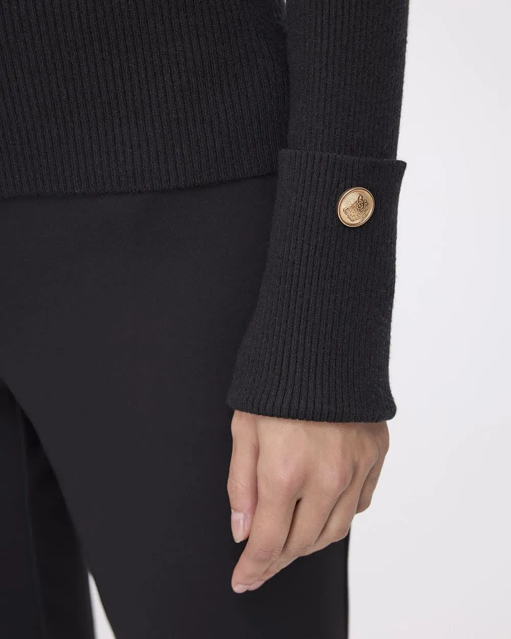 Long-Sleeve Boat-Neck Bodycon Pullover sold by Reitmans product image thumbnail 5