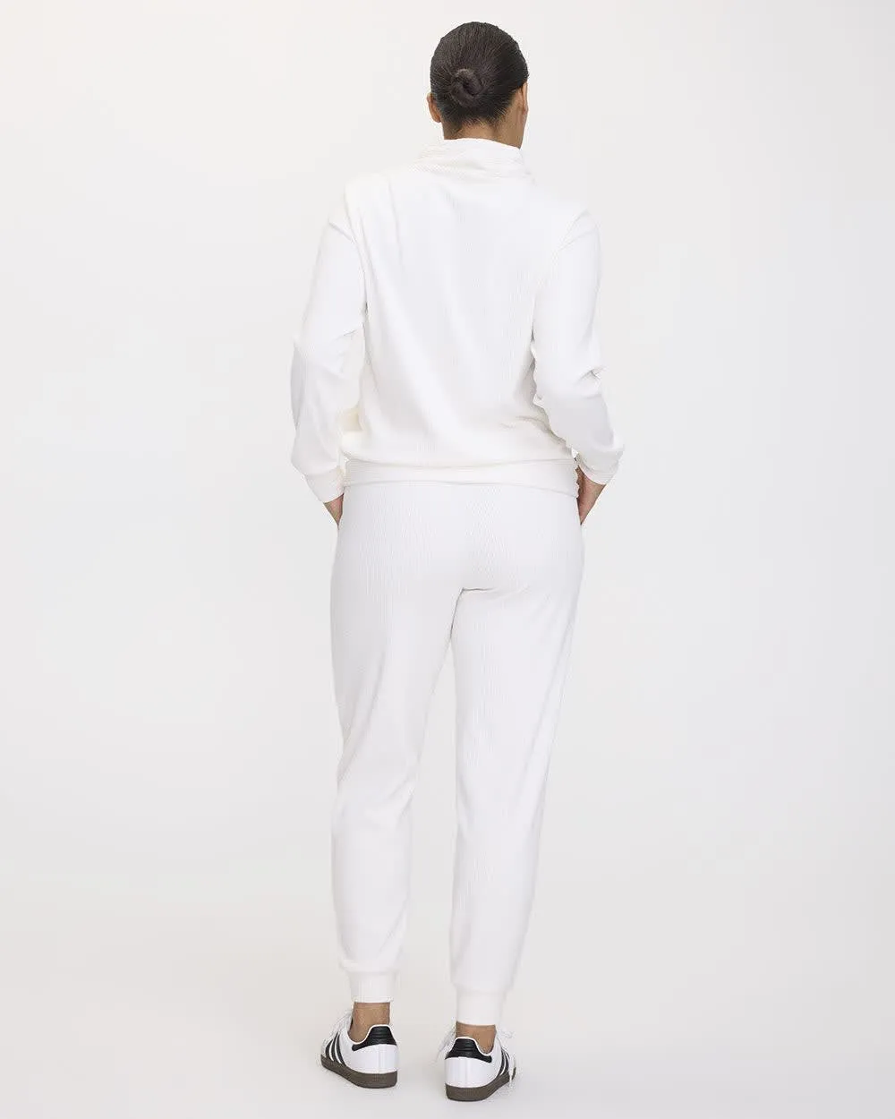 Funnel-Neck Velvet Ottoman-Knit Pullover - Hyba sold by Reitmans product image thumbnail 2