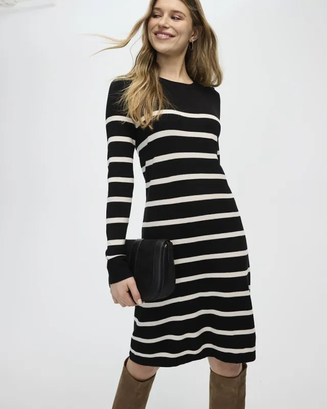 Long-Sleeve Crew-Neck Sweater Dress made by Reitmans