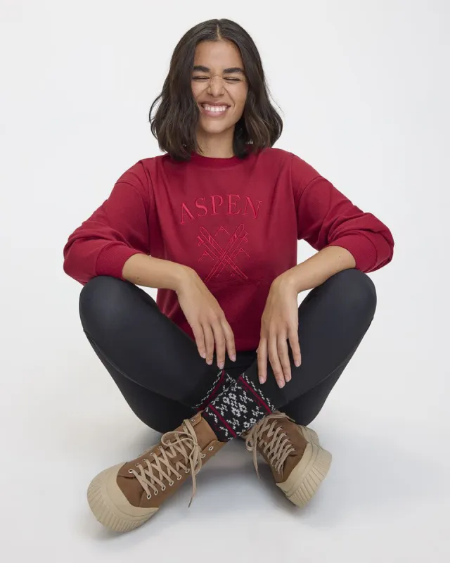 Long-Sleeve Crew-Neck Polar Fleece Sweater - Hyba sold by Reitmans