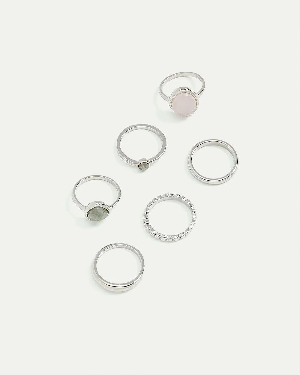 Textured Rings with Stones, Set of 6 sold by Reitmans product image thumbnail 2