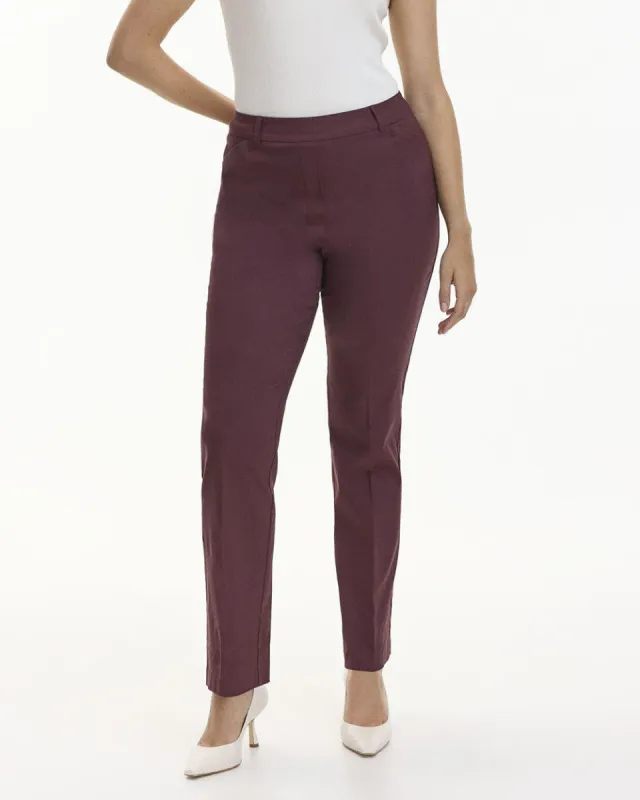 Straight-Leg High-Rise Pants - The Iconic (R) - Petite sold by Reitmans