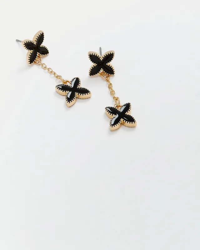 Chain Earrings with Flowers sold by Reitmans