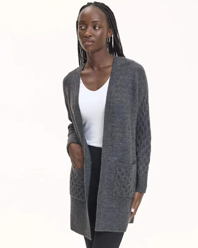 Long-Sleeve Open Cardigan with Pockets made by Reitmans