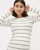 Long-Sleeve Ribbed Top with Side Shirrings - Thyme Maternity sold by Reitmans