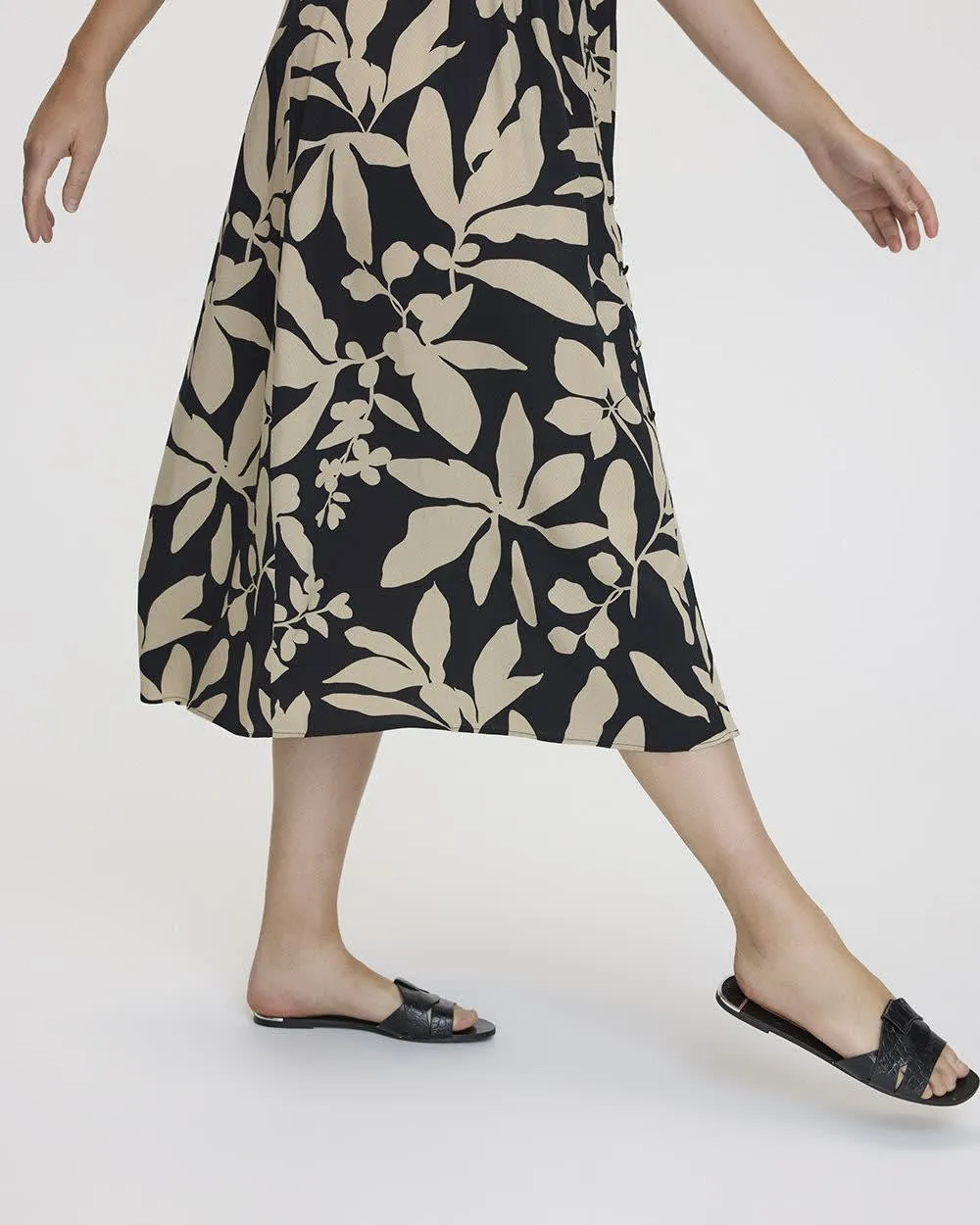 Sleeveless Midi Dress with Smocked Top sold by Reitmans product image thumbnail 3