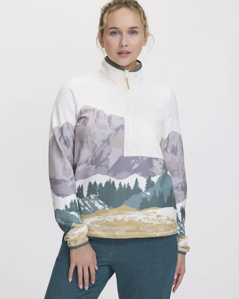 Polar Fleece Half-Zip Jacket - Hyba sold by Reitmans product image thumbnail 3