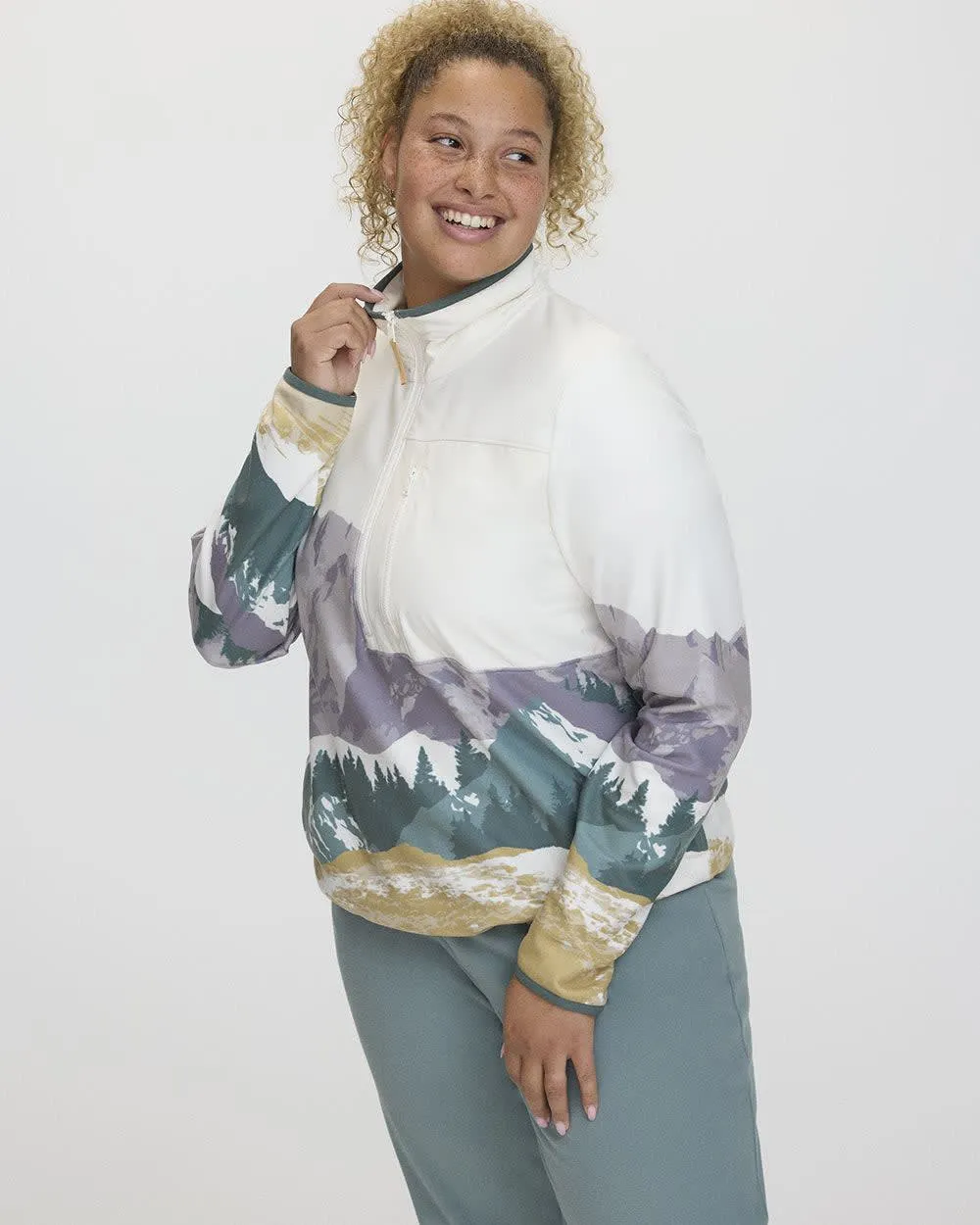 Polar Fleece Half-Zip Jacket - Hyba sold by Reitmans product image thumbnail 5