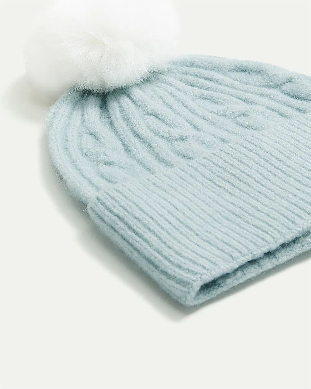 Cable-Knit Beanie with Pompom sold by Reitmans product image thumbnail 2