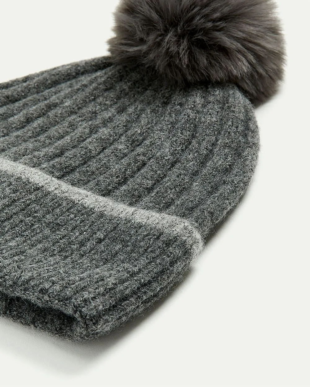 Ribbed Beanie with Pompom sold by Reitmans product image thumbnail 2