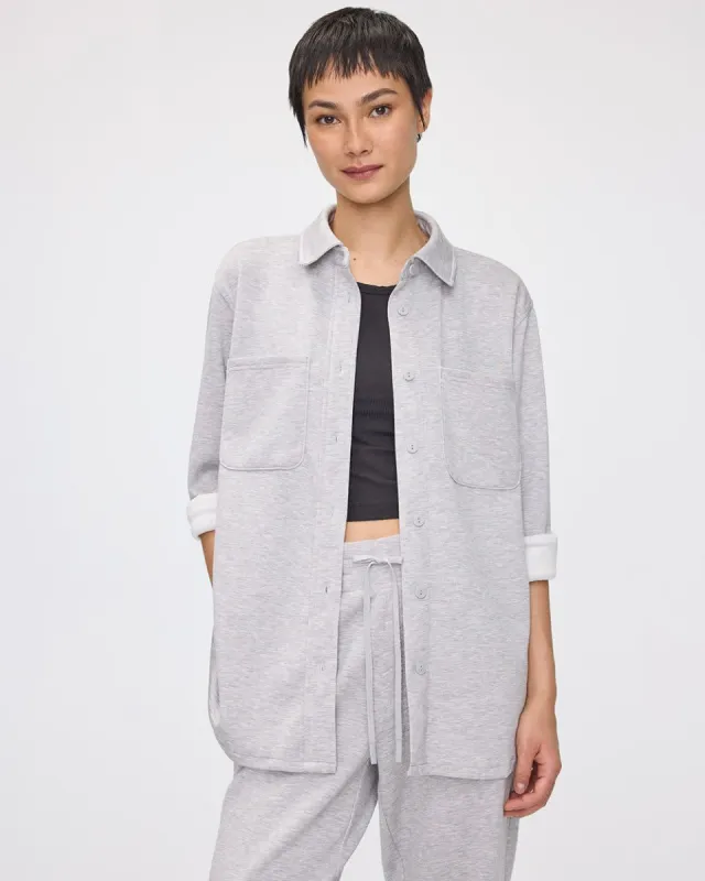 Long-Sleeve Overshirt with Patch Pockets - Hyba sold by Reitmans