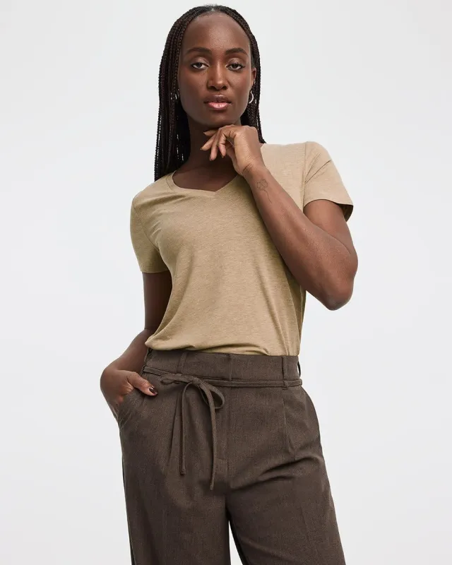 V-Neck Tee - R Essentials sold by Reitmans