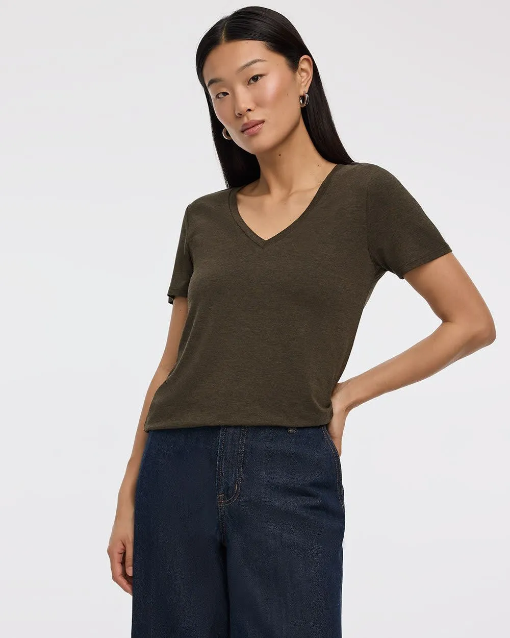 V-Neck Tee - R Essentials sold by Reitmans product image thumbnail 5