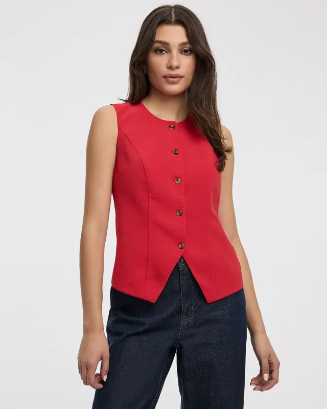 Sleeveless Crew-Neck Vest sold by Reitmans