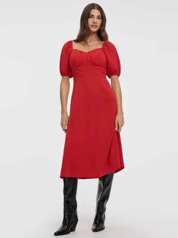 Maxi Dress with Bubble Sleeves made by Reitmans