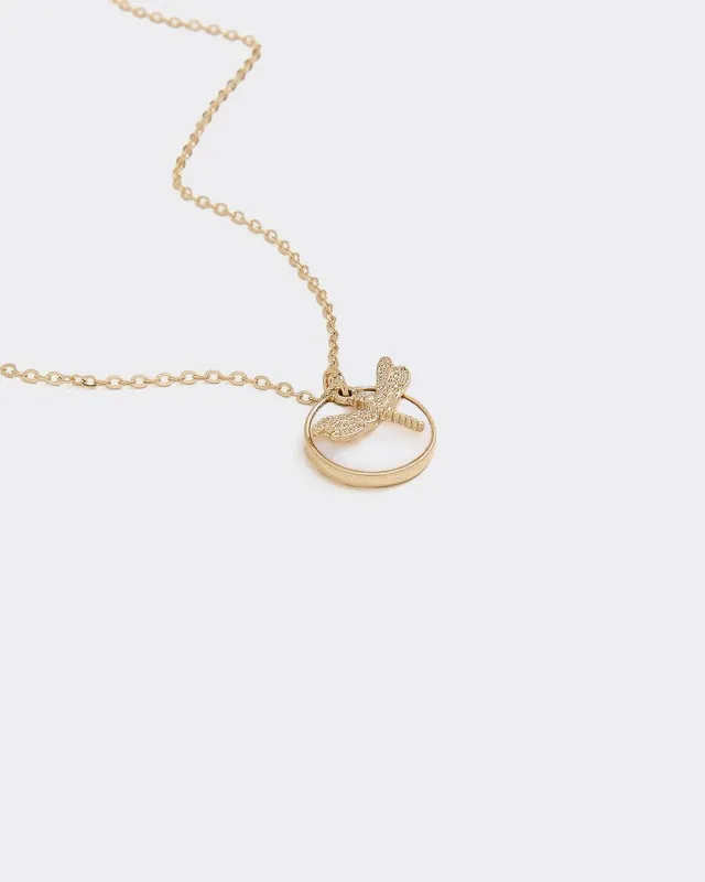 Short Necklace with Dragonfly Pendant sold by Reitmans