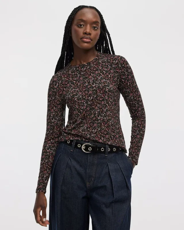 Long-Sleeve Crew-Neck Tee - R Essentials sold by Reitmans