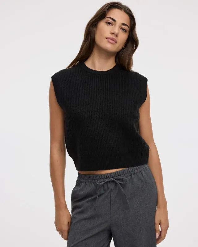 Sleeveless Crew-Neck Sweater Vest sold by Reitmans