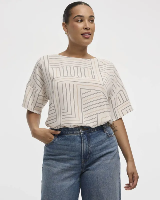 Short-Sleeve Crew-Neck T-Shirt Blouse sold by Reitmans