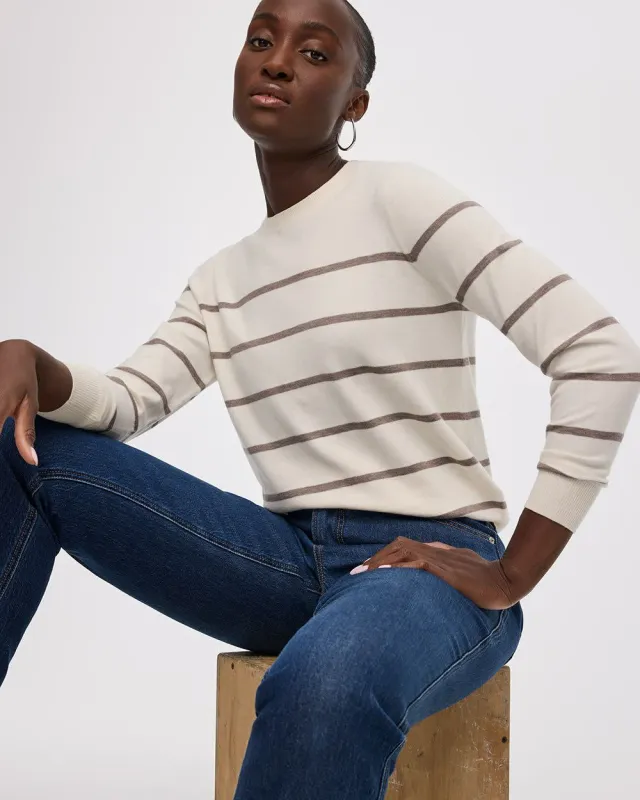 Striped Long-Sleeve Pullover - R Essentials sold by Reitmans