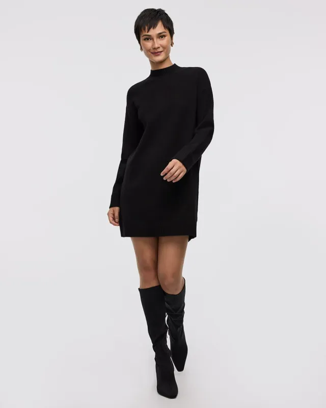 Long-Sleeve Mock-Neck Sweater Dress sold by Reitmans