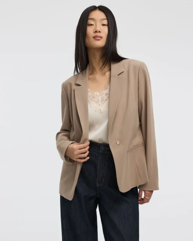 One-Button Blazer sold by Reitmans