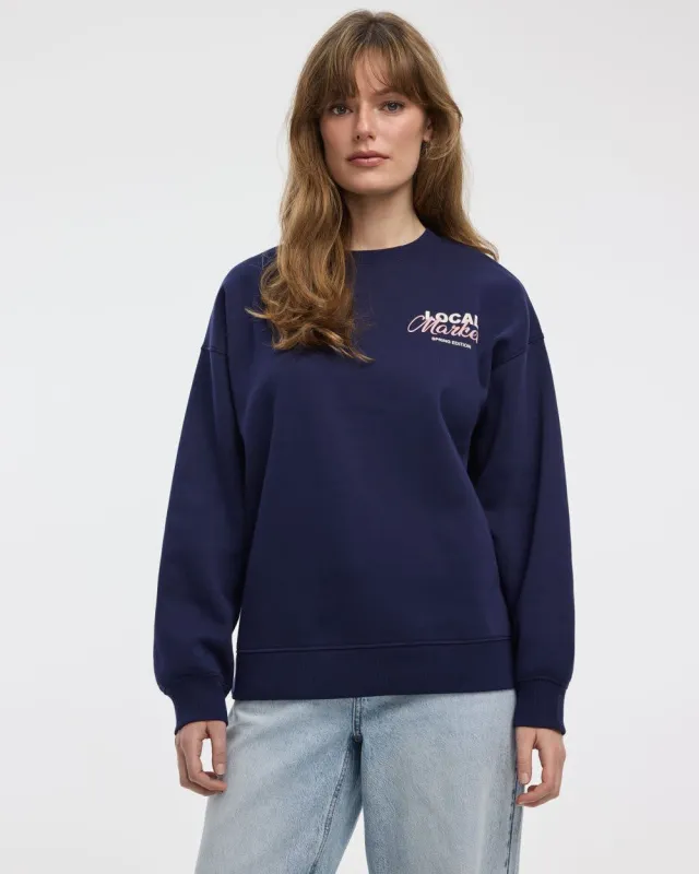 Long-Sleeve Crew-Neck Fleece Sweatshirt sold by Reitmans