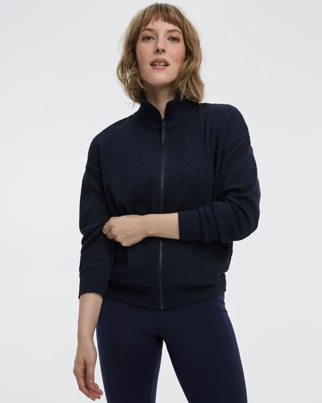 Textured-Jacquard Jacket - Hyba sold by Reitmans