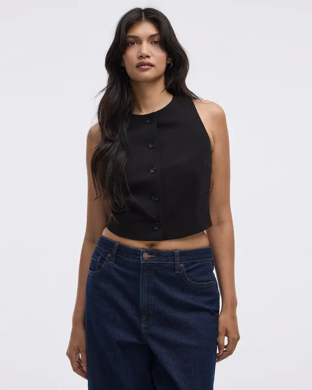 Sleeveless Crew-Neck Vest - The Timeless sold by Reitmans