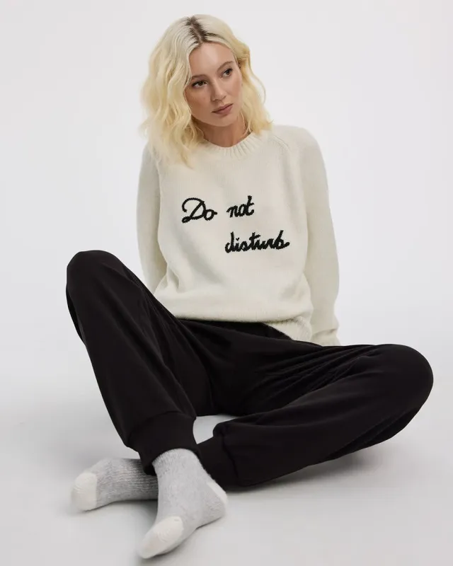 Do Not Disturb Long-Sleeve Crew-Neck Pullover sold by Reitmans