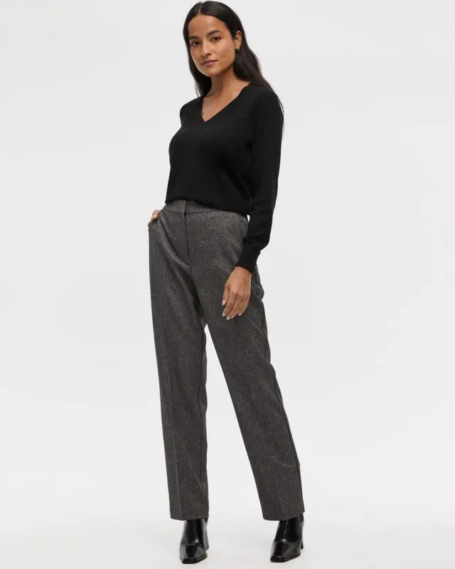 Straight-Leg High-Rise Pant sold by Reitmans
