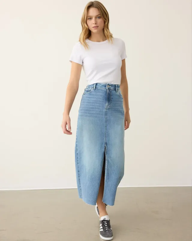 Maxi Denim Skirt sold by Reitmans