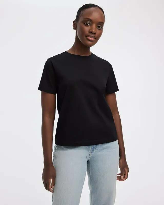 Boyfriend Crew-Neck T-Shirt - R Essentials sold by Reitmans