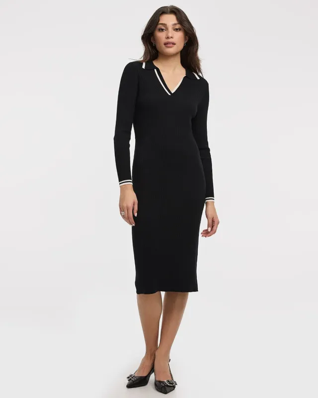 Bodycon Polo Midi Dress sold by Reitmans