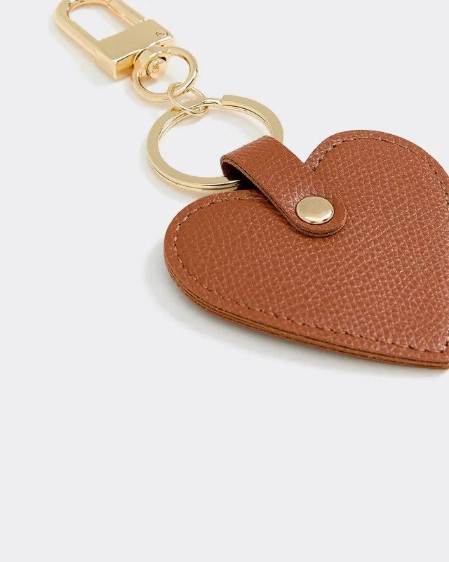 Faux Leather Heart Bag Charm sold by Reitmans