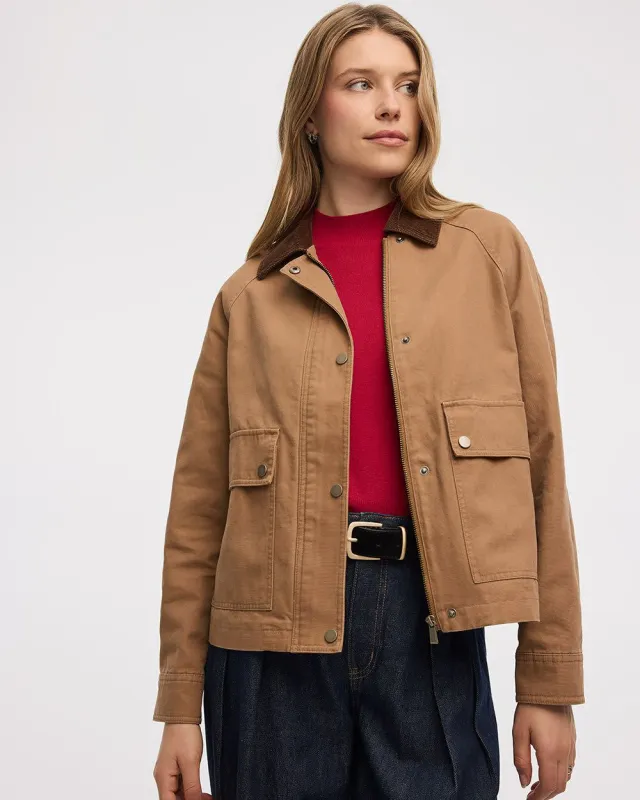 Canvas Jacket sold by Reitmans