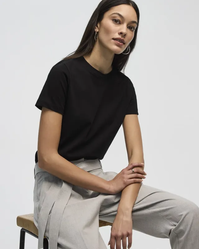 Boyfriend Crew Neck T-Shirt - R Essentials sold by Reitmans