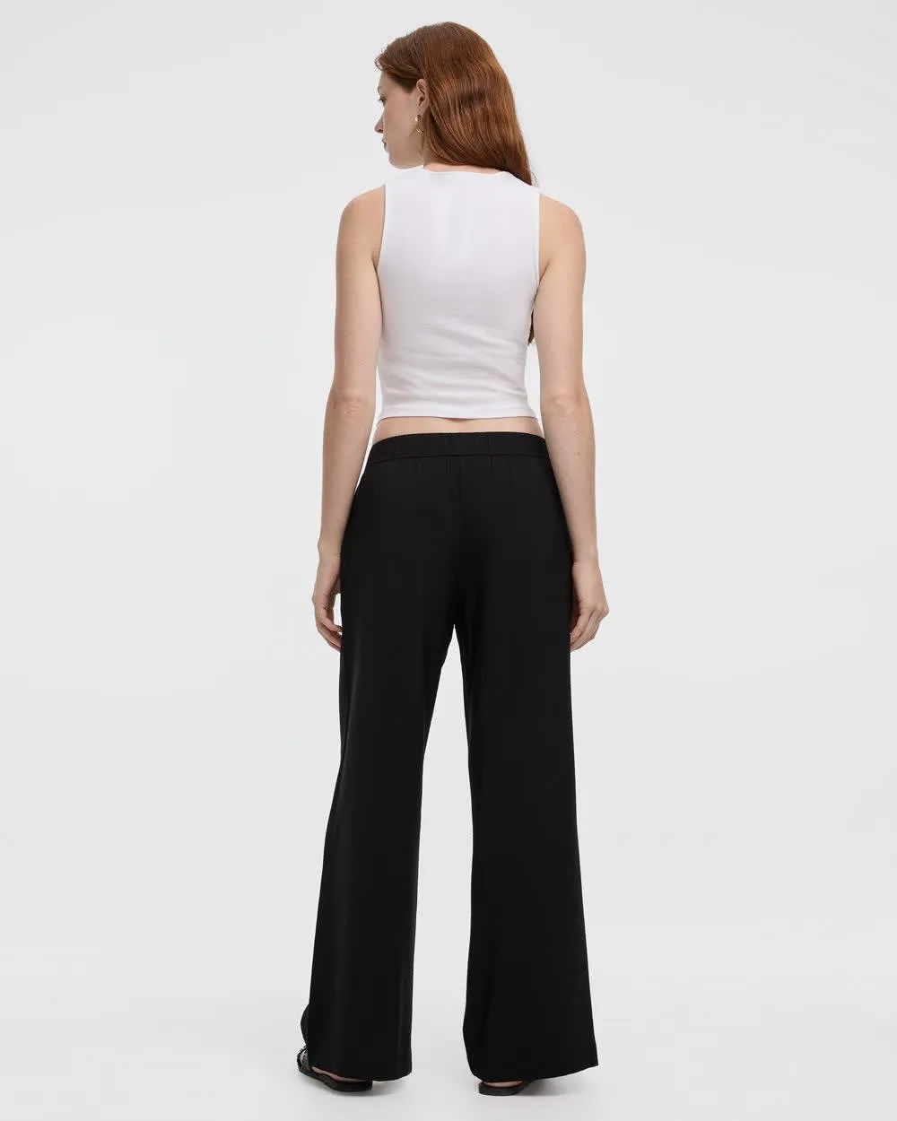 Wide-Leg High-Rise Pull-On Pant sold by Reitmans product image thumbnail 2