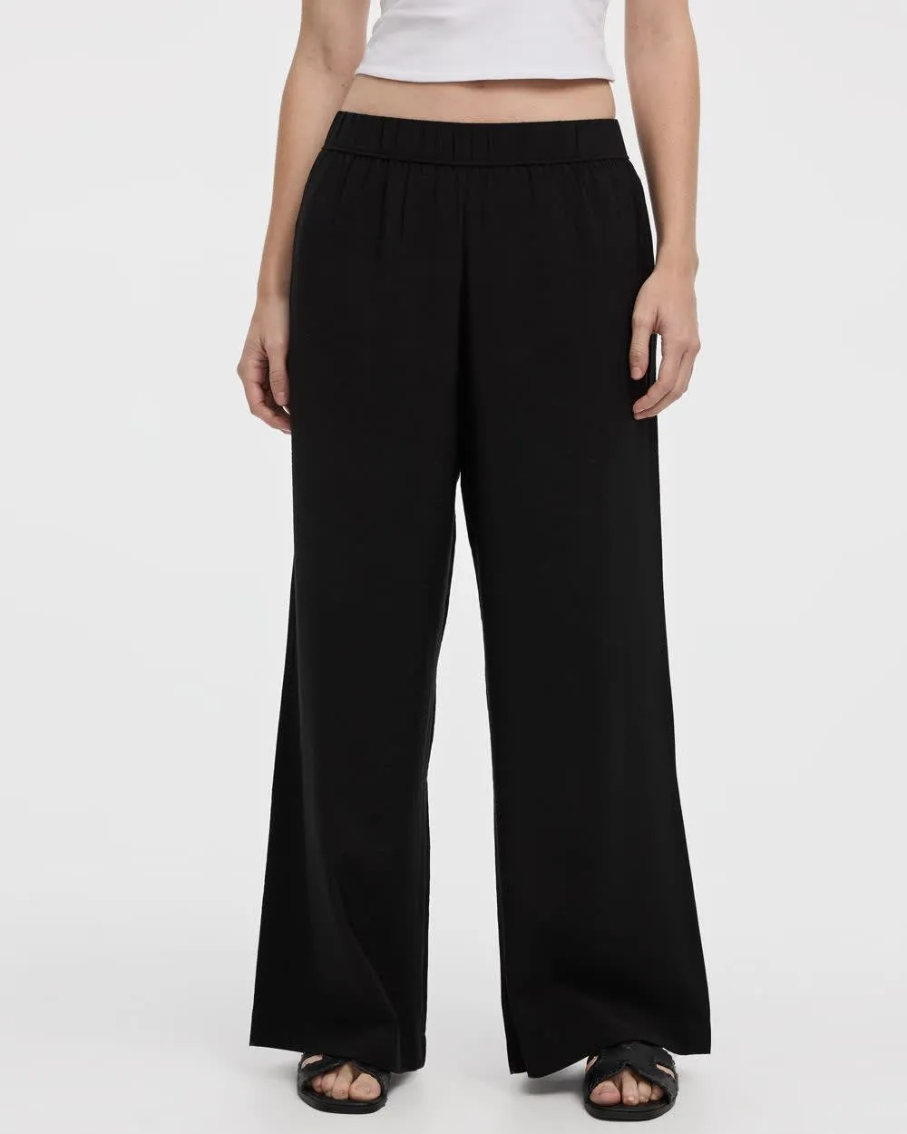 Wide-Leg High-Rise Pull-On Pant sold by Reitmans product image thumbnail 3