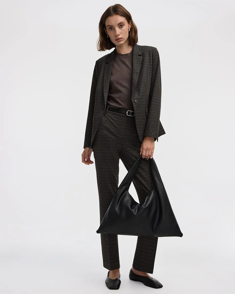 Straight-Leg High-Rise Plaid Pants - The Modern Stretch (R) sold by Reitmans product image thumbnail 4